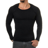 LASPERAL Men Sweaters Fashion Slim Fit Solid Knitted Sweaters Male Autumn Long Sleeve Knitwear Puoolvers Sweaters Z30
