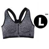 LASPERAL Brands Women Fitness Bra Shockproof Front Zipper Push Up Bra Wirefree Padded Brassiere Bra Seamless Crop Top Underwear LASPERAL Brands Women Fitness Bra Shockproof Front Zipper Push Up Bra Wirefree Padded Brassiere Bra Seamless Crop Top Underwear