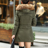 LASPERAL 2017 Winter Jacket Coat Warm Long Women Parkas Big Fur Hooded Parka Women Winter Coat Slim Female Thick Tops Outerwear