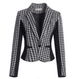2017 slim office work blazer feminino Ladies Jacket Blazer Women Suit long Sleeves Single Button Vogue Blazers Jackets business