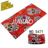 2017 Skull Bandana Multifunctional Seamless Bandana 25*48cm Headbands Tubular Motorcycle Scarf Bufanda Tubular Negro