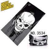 2017 Skull Bandana Multifunctional Seamless Bandana 25*48cm Headbands Tubular Motorcycle Scarf Bufanda Tubular Negro