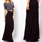 2017 Skirt Faldas Womens Summer Style Casual High Waist Black Plus Size 5XL Saias Longa Long Cotton Pencil Skirts