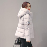 2017 Short Slim Parka Winter Jacket Women Clothing Warm Hooded Down Cotton Parkas For Women Winter Jacket Coat Female WUJ0991
