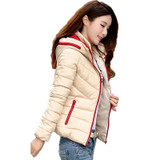 2017 Short Slim Parka Winter Jacket Women Clothing Warm Hooded Down Cotton Parkas For Women Winter Jacket Coat Female WUJ0991
