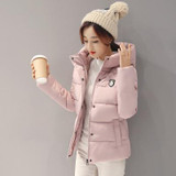 2017 Short Slim Parka Winter Jacket Women Clothing Warm Hooded Down Cotton Parkas For Women Winter Jacket Coat Female WUJ0991