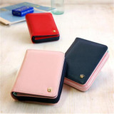 2017 Short Wallet Female Korean Version Of The Zipper Two Fold Wallet Crown Purse Multi-card Lady Mini Bag