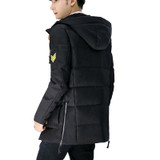 AFS JEEP New Men's Down Jacket Men's Long Hooded Thick Warm Down Jacket Fashion Men's Comfortable Brand Coat 270