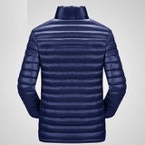 AFS JEEP Men's Winter White Duck Down Jacket Stand Collar Fashion Brand Clothing AFS JEEP Winter Coat Man 135