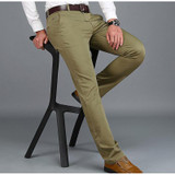 AFS JEEP Brand Men's Casual Pants Long Trousers Spring/Summer Thin Straight Pants Male Pants Cotton Breathable Slim Fit Pant