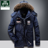 AFS JEEP Brand Clothing New Arrival Men Hooded Fur Collar Winter Down Jacket and Coat 270