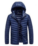 AFS JEEP Brand Clothing Hooded Collar Winter Light Down Jacket Coat Men Clothing 130