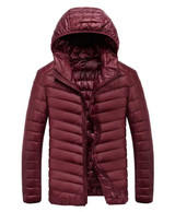 AFS JEEP Brand Clothing Hooded Collar Winter Light Down Jacket Coat Men Clothing 130