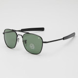 AFOFOO Vintage Classic AO Glass Sunglasses Brand Design Fashion Men Square Metal Sun glasses Eyewear Oculos de sol Masculino