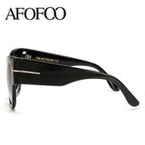 AFOFOO Fashion Cat Eye Sunglasses Luxury Brand Designer Vintage Oversize Women Sun Glasses UV400 Shades Sunglass Oculos De Sol