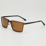 AFOFOO Aluminium Magnesium Polarized Sunglasses Brand Designer Square Men Driving Sun glasses Male UV400 Shades Eyewear