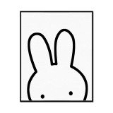 AFFLATUS Black White Nordic Miffy Rabbit Wall Pictures Canvas Painting Art Printed Poster Watercolor Painting Kids Room Decor