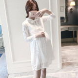 AfeiTony Hot new 2018 maternity clothing spring and summer Fashion leisure lace long-sleeve one-piece dresses AfeiTony Hot new 2018 maternity clothing spring and summer Fashion leisure lace long-sleeve one-piece dresses