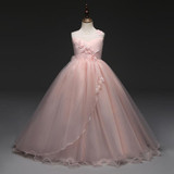Children Princess Flower Girl Dress Summer Tutu Wedding Long Formal Dress Birthday Party Dresses For Girls Kids 14 Yrs Clothing Children Princess Flower Girl Dress Summer Tutu Wedding Long Formal Dress Birthday Party Dresses For Girls Kids 14 Yrs Clothing