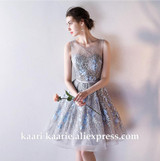 robe de soiree courte Short Prom Dress 2017 Sexy Silver Lace Prom Gowns Tulle Robe De Cocktail Special Occasion Dress Ball Gown