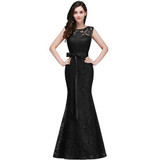 Robe de fille d'honneur Mermaid Burgundy Lace Bridesmaid Dresses 2017 Sexy Back Prom Dress Party Gowns With Sash Robe de fille d'honneur Mermaid Burgundy Lace Bridesmaid Dresses 2017 Sexy Back Prom Dress Party Gowns With Sash