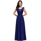 Robe de fille d'honneur A Line Burgundy Bridesmaid Dresses Long 2017 Chiffon Lace Applique Cheap Prom Dresses Party Gowns
