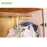 RLJLIVES 1 Pc Space Saving Hanger Plastic Cloth Hanger Hook Magic Clothes Hanger With Hook Closet Organizer
