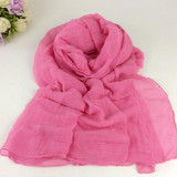 Ripples Plain Cotton Women Scarves Shawls Muslim Hijabs Long  Scarf Women Luxury Scarves And Stoles