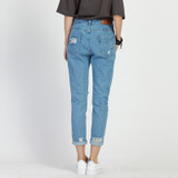 ripped jeans for women hole Women jeans boyfriend jeans for woman Loose size hole denim pants vintage high waist jeans femme