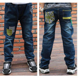 Ripped Jeans for Kids Jeans Boys Trousers 2018 Spring New Patchwork Boys Jeans Children Pants Boys Pant Fashion Kids Wears