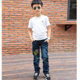 Ripped Jeans for Kids Jeans Boys Trousers 2018 Spring New Patchwork Boys Jeans Children Pants Boys Pant Fashion Kids Wears