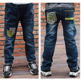 Ripped Jeans for Kids Jeans Boys Trousers 2018 Spring New Patchwork Boys Jeans Children Pants Boys Pant Fashion Kids Wears