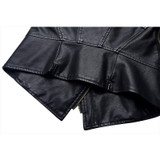 2017 Chaquetas De Cuero Mujer Spring Summer Jacket Women Fashion Motorcycle Leather Womens Slim Bicycle Ladies Zipper Coat