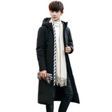 2017 Casual Winter's New Men's Fashion Hooded 90% Duck Long down Jacket high quality men parka feather coat Free shipping