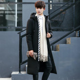 2017 Casual Winter's New Men's Fashion Hooded 90% Duck Long down Jacket high quality men parka feather coat Free shipping