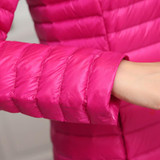 2017 Casual Ultralight Down Coat Women Winter Jacket Plus Size Down long Jacket Thin Warm Slim Cotton Coat Overcoat BN908