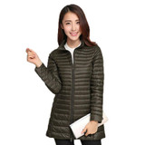 2017 Casual Ultralight Down Coat Women Winter Jacket Plus Size Down long Jacket Thin Warm Slim Cotton Coat Overcoat BN908