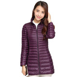 2017 Casual Ultralight Down Coat Women Winter Jacket Plus Size Down long Jacket Thin Warm Slim Cotton Coat Overcoat BN908