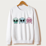 2017 Casual tumblr Sweatshirt WOMEN Cartoon MOUSE Print Sweatshirts Long Sleeve Hoody O-Neck KAWAII White CUTE Hoodies Pullovers