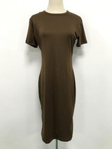 2017 Casual Summer Autumn Women Dress Elegant Ladies Sexy Solid Color Short Sleeve Round Neck Office Dresses Female Vestidos