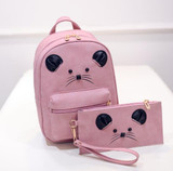 2017 Casual Student School Backpack Female Style Casual Women Backpacks For Travel Good Quality Matte Leather Backpacks SC0418