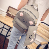 2017 Casual Student School Backpack Female Style Casual Women Backpacks For Travel Good Quality Matte Leather Backpacks SC0418