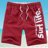 2017 Casual Men Shorts Beach Board Shorts Men Quick Drying Summer Solid Polyester New Brand Clothing Boardshorts Plus size M-5XL
