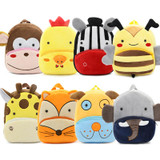 2017 Cartoon Kids Plush Backpacks Baby Mini Schoolbag Kindergarten Backpack Cute Children Infant School Bags Gift for Girls Boys