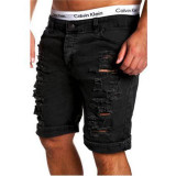 2017 Cargo Shorts Men Hot Sale Casual Ripped Holes Summer Brand Clothing Cotton Male Fashion Jogger Work Shorts Men