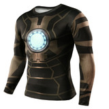 2017 Captain America T Shirt Captain America T-shirt Anime Clothing Marvel Comics Superhero Compression Shirt Crossfit Fitness