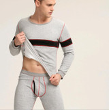 2016 men's autumn and winter thermal underwear sets plus thick velvet cotton round neck comfortable breathable underwear set