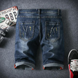 2016 Men Shorts Brand Summer New Men Jeans Shorts Plus Size 40 Fashion Designers Shorts Cotton Jeans Men's Slim Jeans Shorts Men