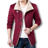 2016 Men Long Wool Coat Winter Men Jackets And Coats Slim Fit Men Windbreaker High Quality Trench Coat Plus Size Hot Sale