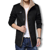 2016 Men Long Wool Coat Winter Men Jackets And Coats Slim Fit Men Windbreaker High Quality Trench Coat Plus Size Hot Sale